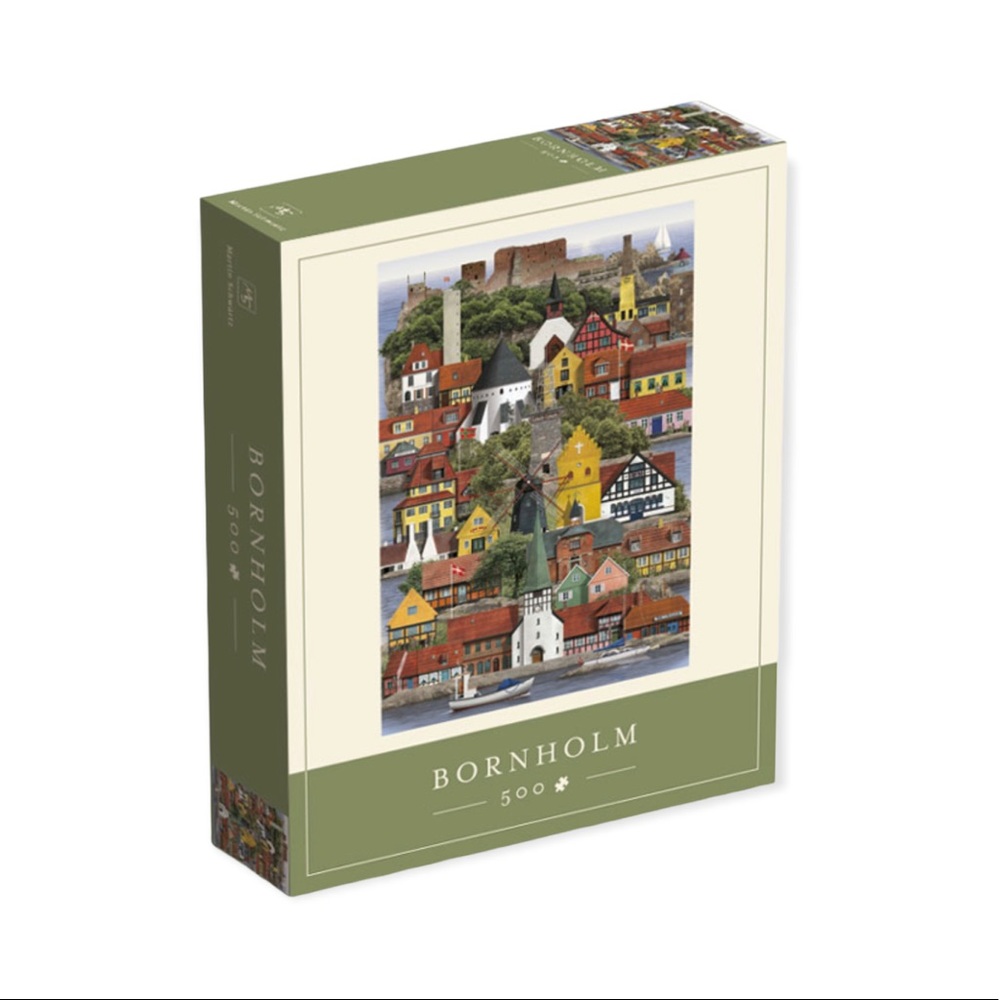 Martin Schwartz Bornholm 500-Piece Danish Puzzle LIKE NEW